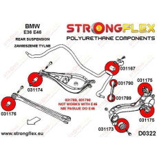 Полиуретановая втулка заднего нижнего рычага внешняя, BMW E46