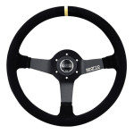 Руль Sparco R345, черный замш