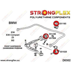 Полиуретановая втулка переднего стабилизатора, BMW E36