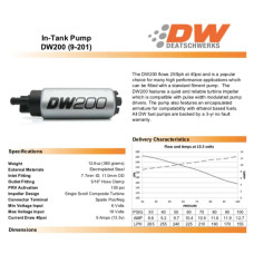 Занурювальний паливний насос DeatschWerks DW200 255л/ч