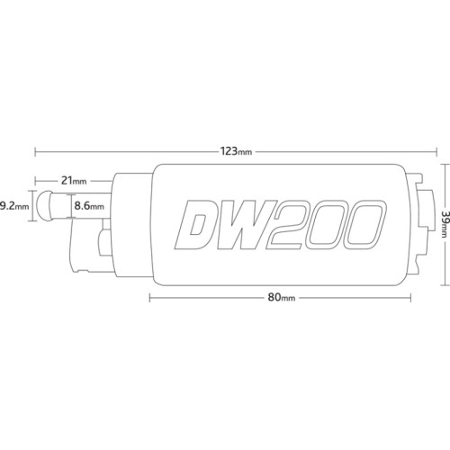 Занурювальний паливний насос DeatschWerks DW200 255л/ч