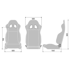 Полуковш Sparco R100, кожа