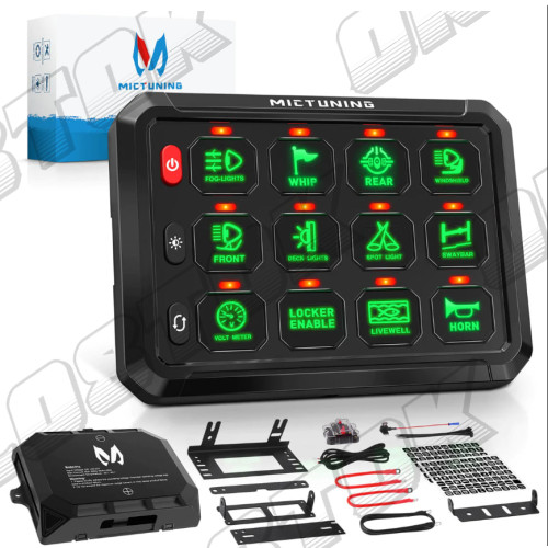 PDM панель 12в1, MICTUNING, зелёная 