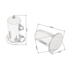 Противоотливной бак 2.5л, AN фитинги