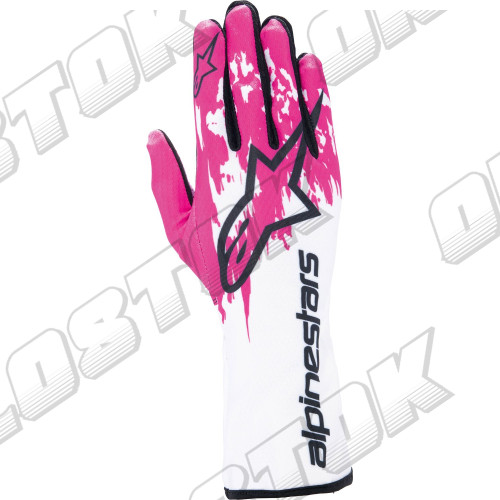 Перчатки Alpinestars Tech 1K v3, белый/розовый, XXL размер