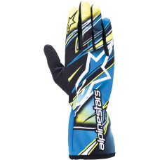 Перчатки Alpinestars Tech 1K Race v2 Competition, желтый/синий, XL размер