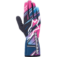 Перчатки Alpinestars Tech 1K Race v2 Competition, розовый/синий, S размер