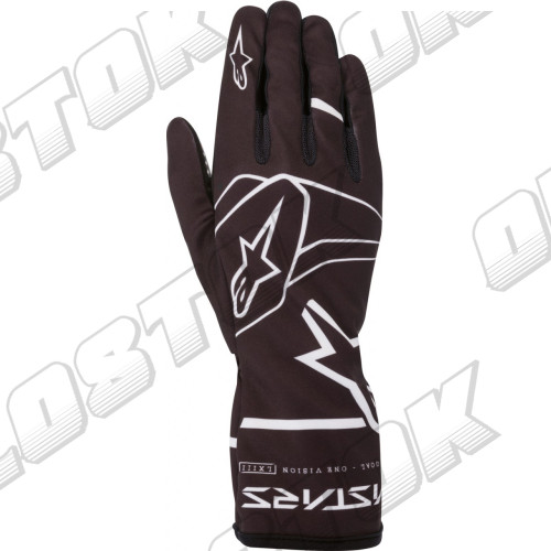 Перчатки Alpinestars Tech 1K Race v2 Solid, черный/белый, XL размер