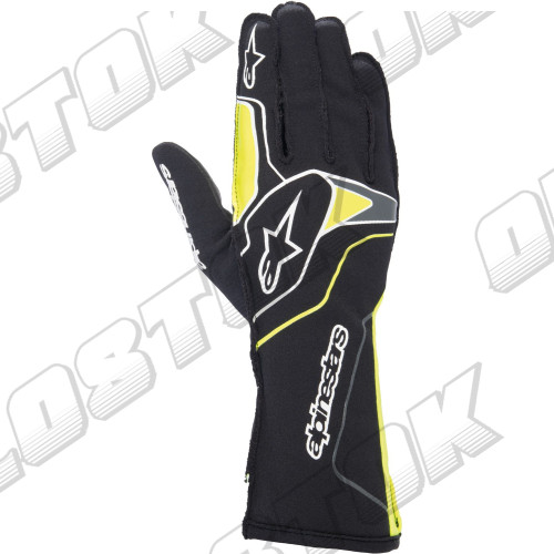 Перчатки Alpinestars Tech 1KX v3, черный/желтый, L размер