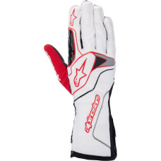 Перчатки Alpinestars Tech 1KX v3, белый/красный, L размер