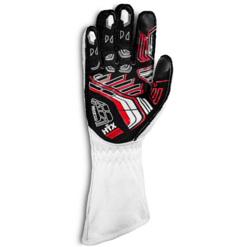 Перчатки Sparco Arrow K, белый/красный, 7 размер