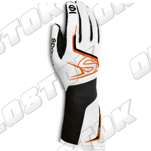 Перчатки Sparco Tide K, белый/оранжевый, 8 размер