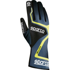 Перчатки Sparco Rush, черный/желтый, 9 размер