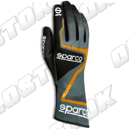 Перчатки Sparco Rush, серый/оранжевый, 10 размер
