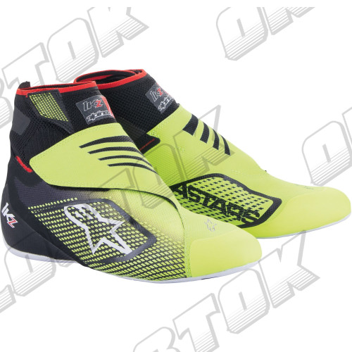 Ботинки Alpinestars Tech 1KZ v2, черный/желтый, 43 размер
