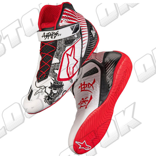 Ботинки Alpinestars Tech 1K KAZE Limited Edition, белый/красный, 43 размер