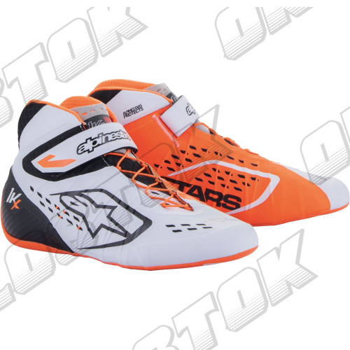 Ботинки Alpinestars Tech 1KX v2, белый/оранжевый, 43 размер