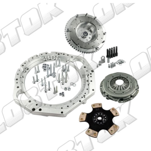 Переходная плита PMC + комплект сцепления STAGE 1, BMW V8 M62 - BMW M50 S50 M52 S52 M54 - 240mm / 9.45"