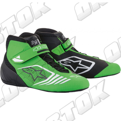 Ботинки Alpinestar Tech 1KX, черный/зеленый, 43 размер