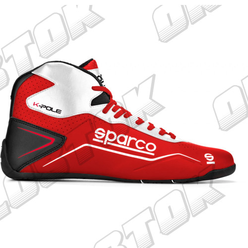 Ботинки Sparco K-POLE, красный/белый, 43 размер