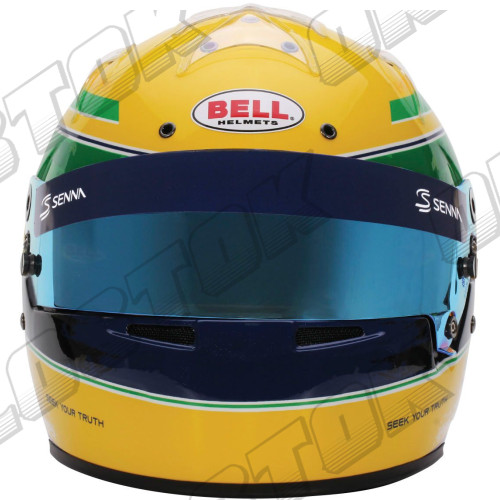 Шлем BELL KC7 CMR Ayrton Senna Edition, оранжевый, 55 размер