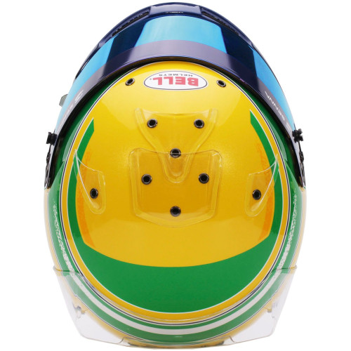 Шлем BELL KC7 CMR Ayrton Senna Edition, оранжевый, 55 размер