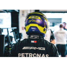 Шлем BELL KC7 CMR Lewis Hamilton Edition, желтый, 57 размер