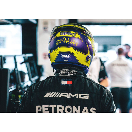 Шлем BELL KC7 CMR Lewis Hamilton Edition, желтый, 57 размер