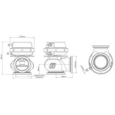 Вестгейт Turbosmart Gen4 CompGate40, V-band, 1 бар