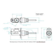 Тормозной цилиндр Tilton 76-Series, 0,7"