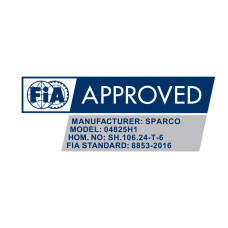 Ремни безопасности FIA, Sparco 2" (51мм), фаст лок, 6ть точек, чёрные