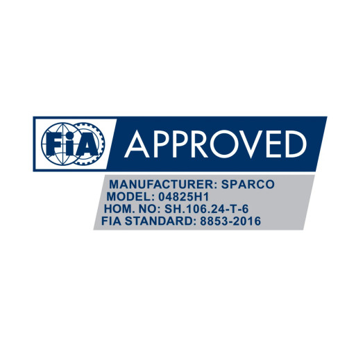 Ремені безпеки FIA, Sparco 2" (51мм), фаст лок, 6ть крапок, чорні