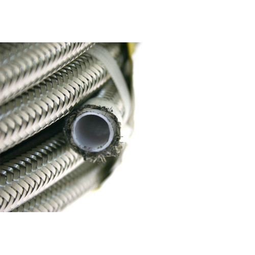 Армований тефлоновий шланг PTFE AN3, сталеве обплетення