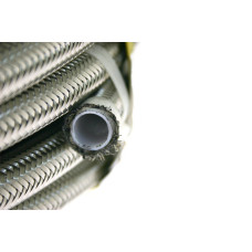Армированный тефлоновый шланг PTFE AN4, стальная оплетка