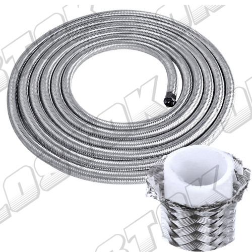 Армований тефлоновий шланг PTFE AN10, сталеве обплетення