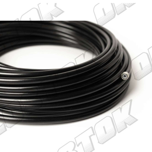 Армированный тефлоновый шланг PTFE AN3, стальная оплетка + PVC