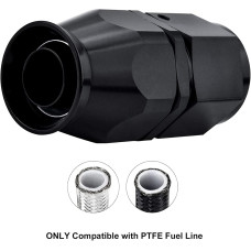 Фитинг PTFE AN8 прямой для армированного шланга