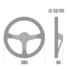 Кермо Sparco R368, замш