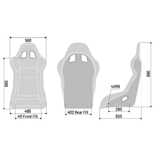 Ківш Sparco EVO QRT