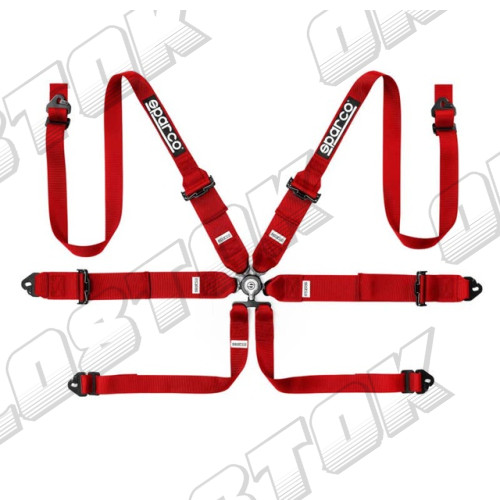 Ремені безпеки Sparco, Competition, під ханс, 3+2", червоні
