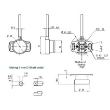 Датчик положения педали газа Tilton, Variohm Euro XPS