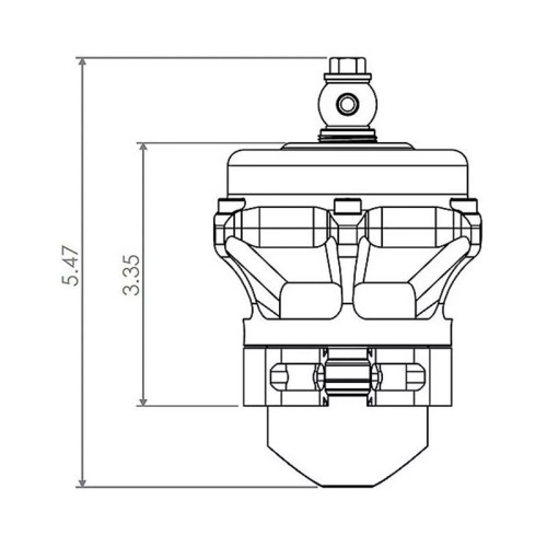 Блоу офф TiAL Q BOV 50mm, 0,8 бар, чорний