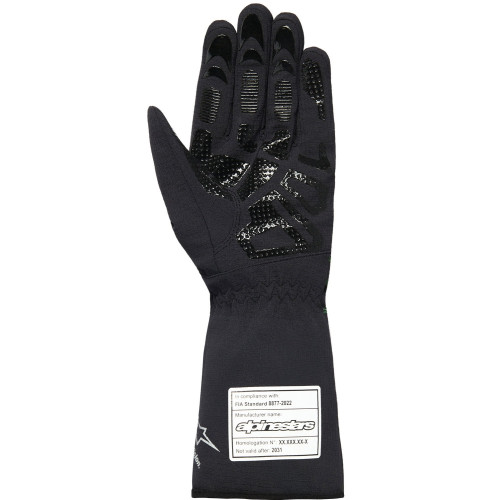 Перчатки Alpinestars Tempest v3 WP Kids, черный/зеленый, 2XS размер