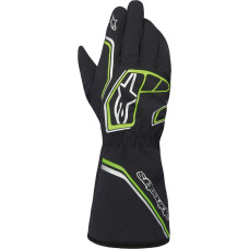 Перчатки Alpinestars Tempest v3 WP Kids, черный/зеленый, XS размер
