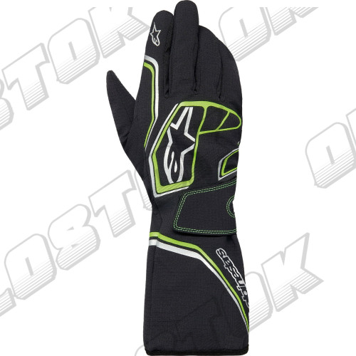Перчатки Alpinestars Tempest v3 WP, черный/зеленый, L размер