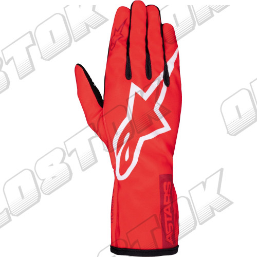 Перчатки Alpinestars Tech 1K Race v2 Pure, красный/белый, 4XS размер