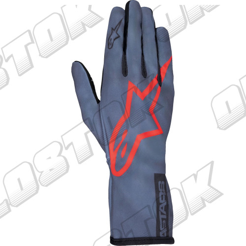Перчатки Alpinestars Tech 1K Race v2 Pure, серый/красный, 4XS размер