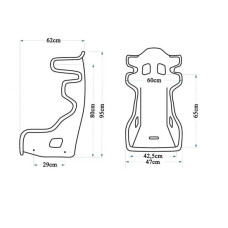 Ківш SLIDE RS7, замша, склопластик, FIA