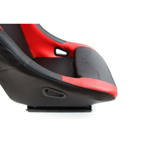 Ківш Monza RACE PLUS, чорний/червоний, екошкіра