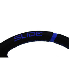 Руль SLIDE вынос 9 см, замша, синий